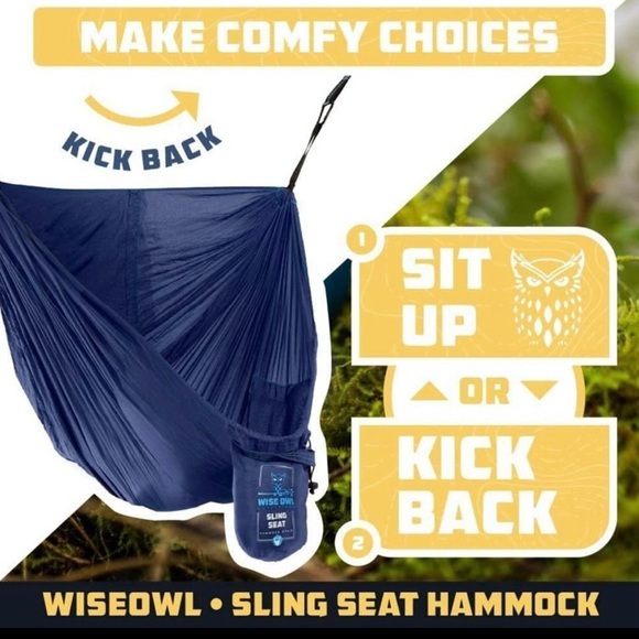 Wise Owl Outfitters 4in1 Hammock - Camping Hammock, Shelter - Picture 2 of 6